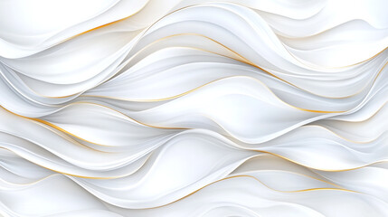 Obraz premium The image is a white background with gold waves. The waves are very long and they are very close to the white background