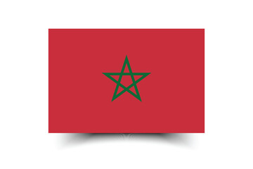 Morocco flag official colors and proportion digital vector illustration