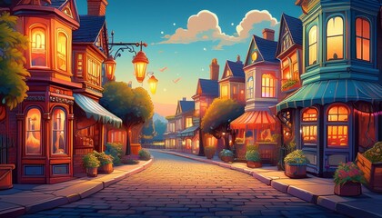 Fototapeta premium street in the night