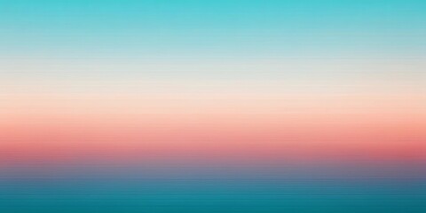 Fototapeta premium A Tranquil Gradient of Sky and Sea with Blending Hues of Azure, Coral, and Teal