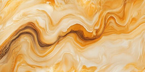 Obraz premium Golden Hour Liquid Marble Texture 