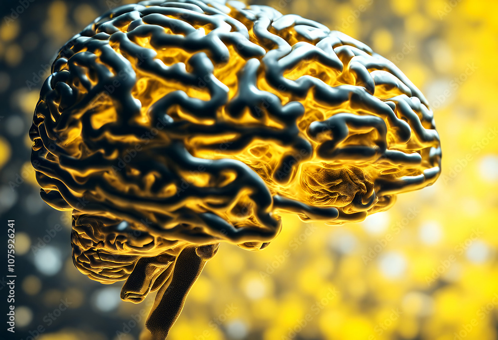 Poster cyberspace clipping business colours yellow intelligence path human template brain virtual symbol ar