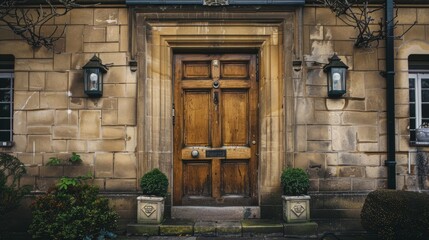 Looking vintage A British home's traditional front door