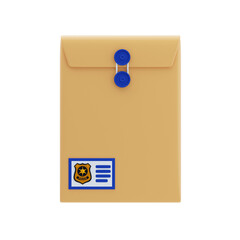 3D Confidential Envelope with Seal