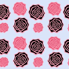 seamless pattern with roses