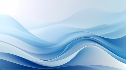 Fototapeta premium digital technology silver and white abstract wave poster background