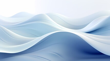 digital technology silver and white abstract wave poster background