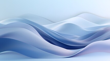 digital technology silver and white abstract wave poster background