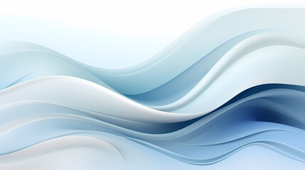 digital technology silver and white abstract wave poster background