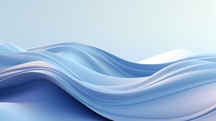 Obraz premium digital technology silver and white abstract wave poster background