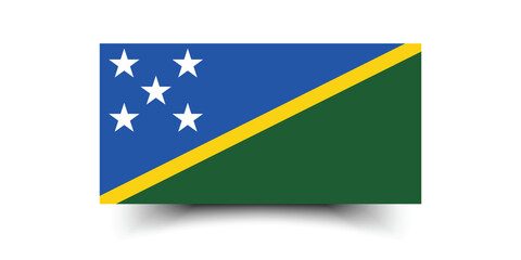 Solomon Islands flag official colors and proportion digital vector illustration