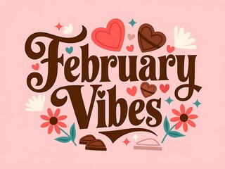 February Vibes with Hearts, Flowers, and Chocolate