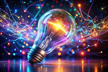 a light bulb with the word light on it