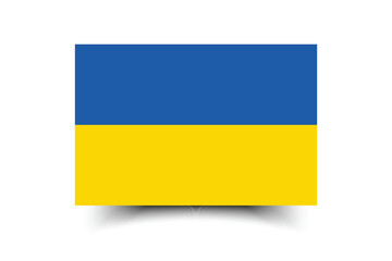 Ukraine flag official colors and proportion digital vector illustration