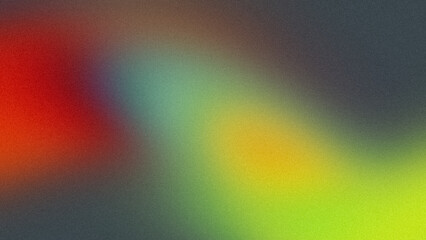 Abstract retro orange green red color grainy gradient backdrop design. Vibrant colors noisy gradient, glowing, shine, bright, noise texture effect