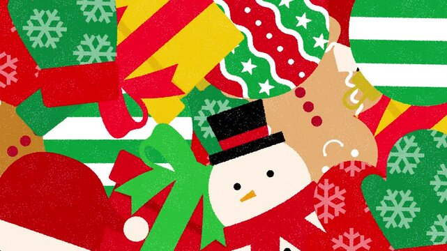 Pack of Christmas ornaments transition