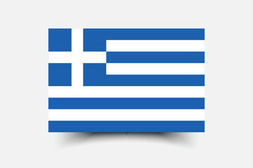 Fototapeta premium Greece flag official colors and proportion digital vector illustration