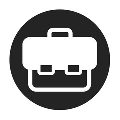 Briefcase Icon Stock Vector Illustration Flat Design On a Transparent Background.