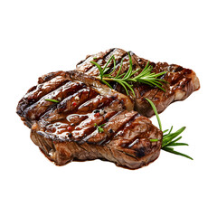 Grilled Steaks with Transparent Background