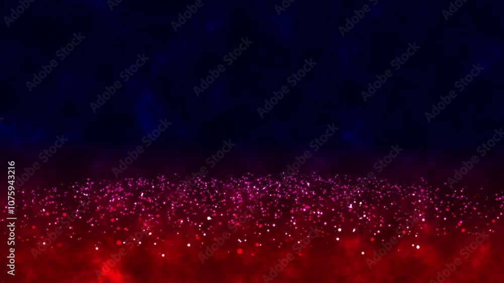 Poster abstract particles seamless looping animation.