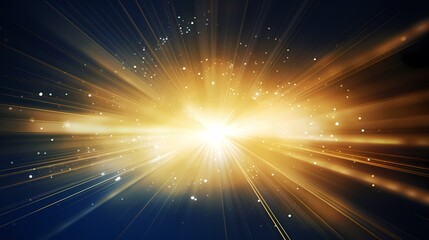 Naklejka premium digital technology golden luminous rays poster background