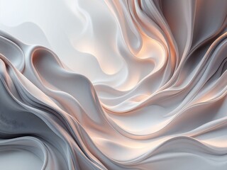 Obraz premium Elegant 3D Background with Fluid Textures and Soft Lighting for Sophisticated Spaces