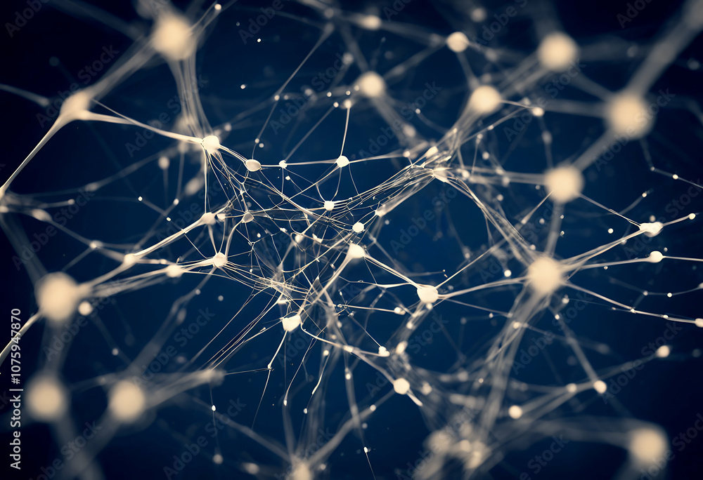 Aufkleber nano technology structure neural cyber intelligence science presentations b blue networks data dot p