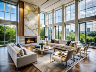 Fototapeta premium Opulent Modern Living Space