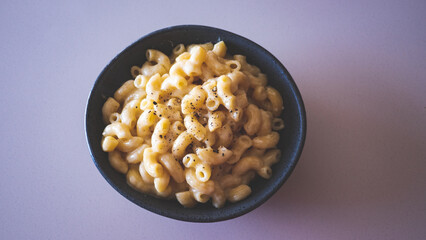 Mac n cheese macaroni recipe close up tasty delicious comfort food cooked