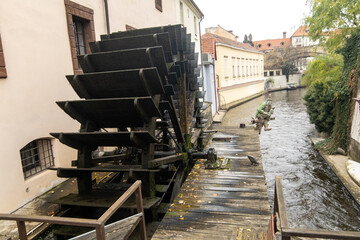 Water Mill At Kampa Island (Devil River), Prague, Czech Republic