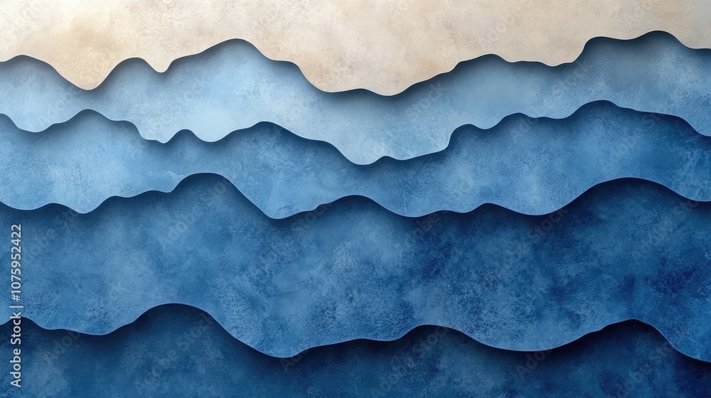 Poster abstract blue and white background. this image is perfect for creating a minimalist or modern design