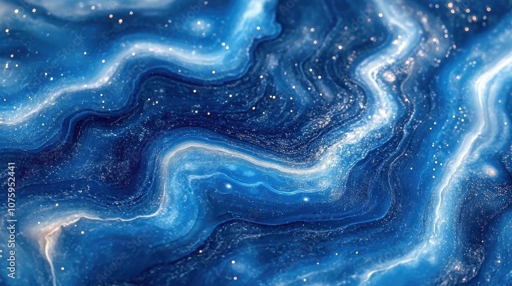 Poster abstract blue background with white streaks and glitter. this background is perfect for adding a tou