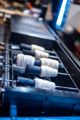 Making national street food of Czech Republic - Trdlo (Trdelnik) 