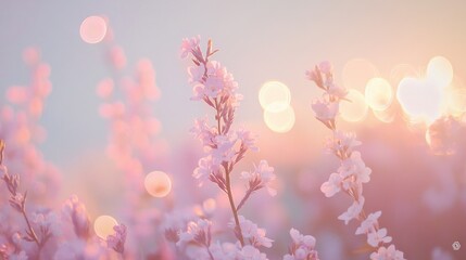 Fototapeta premium A dreamy background filled with a gentle lavender optical quality.