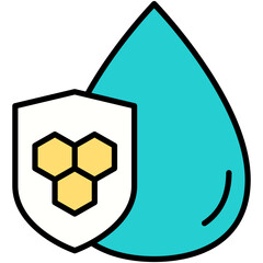 Ceramide Icon. Epidermis Complex Formula Symbol Stock Illustration. Vector Filled Line Icons For UI Web Design And Presentation