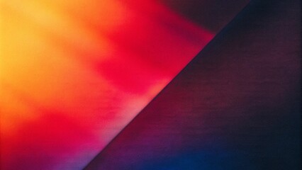 Abstract color gradient grainy background, black red orange pink yellow violet blue noise textured grain gradient backdrop header. Mix silk satin bright Rough blur grungy for banner cover design