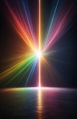 “Rainbow Prism Light Reflection Effect” – A Dynamic Spectrum of Light Beams and Reflections, Ideal for Adding a Vibrant Touch to Digital or Cinematic Projects