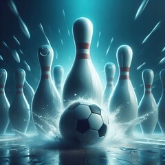 Ice Bowling Pin Soccer