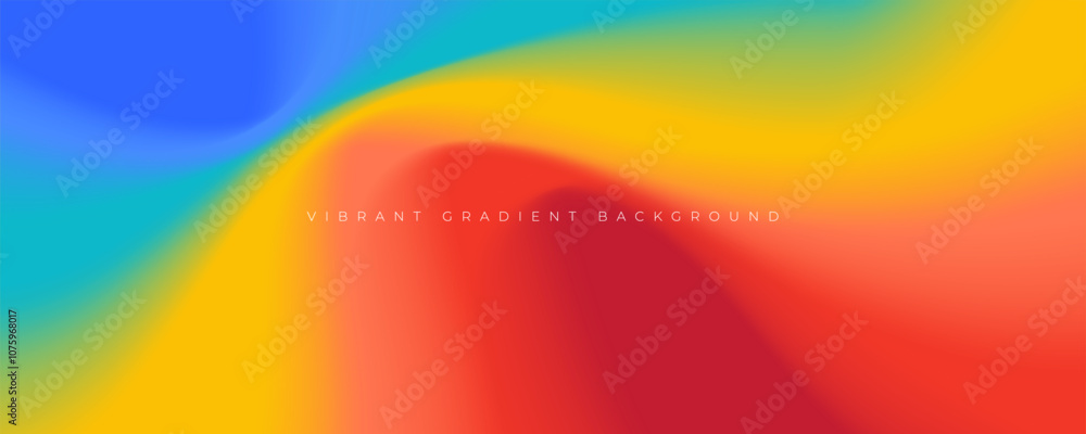 Poster colorful gradient background vibran color design vector