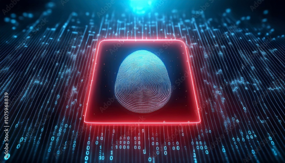 Poster digital egg in cyber space: a futuristic image of a glowing egg encased within a vibrant red neon sq