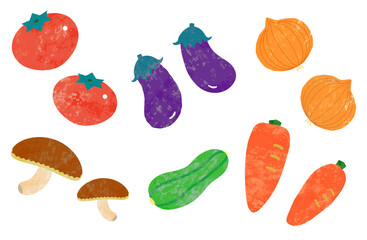 野菜のベクターイラスト手描き風