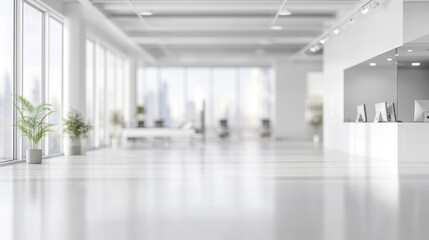 Naklejka premium Modern Minimalist Office Interior Design