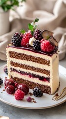 Indulge in a delightful cake that brings together rich flavors and artistic decoration, inviting you to savor each slice while celebrating life's sweetest moments 