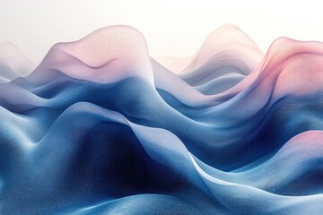 Fototapeta premium Abstract Blue and Pink Landscape
