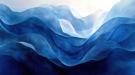 Obraz premium Abstract Blue Landscape