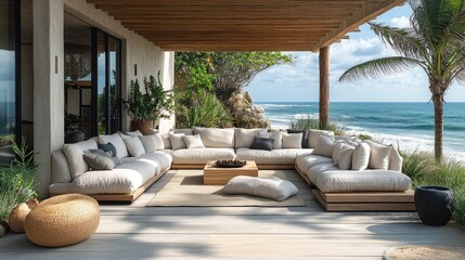 Obraz premium Coastal Living Room
