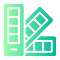 color palette Gradient icon