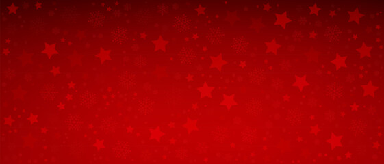 snowflakes and stars red color. decorative design vector background.