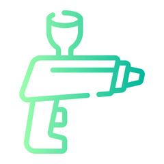 spray gun Line Gradient Icon