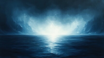 Fototapeta premium Mystical Mountains and Misty Sea